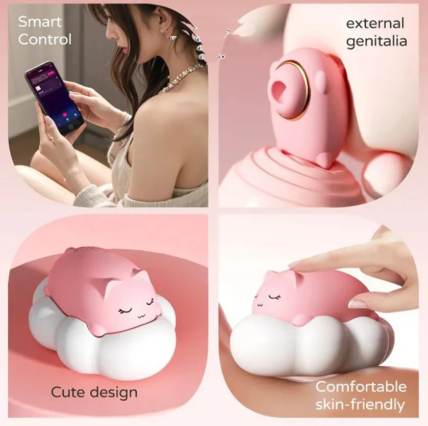 Succionador Vibrador de Clítoris Gatito Kawaii Dormido APP Android 5 Succionador Vibrador de Clítoris Gatito Kawaii Dormido APP Android - Imagen 5
