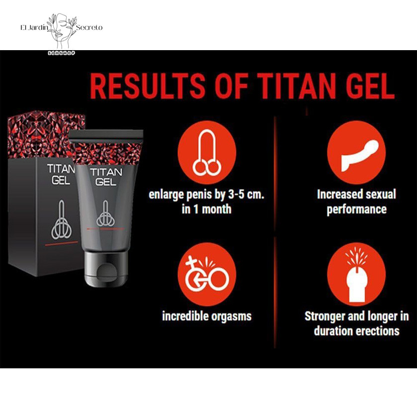 Titan Gel tu Pene más grande y grueso Lubricante retrasa la eyaculación
