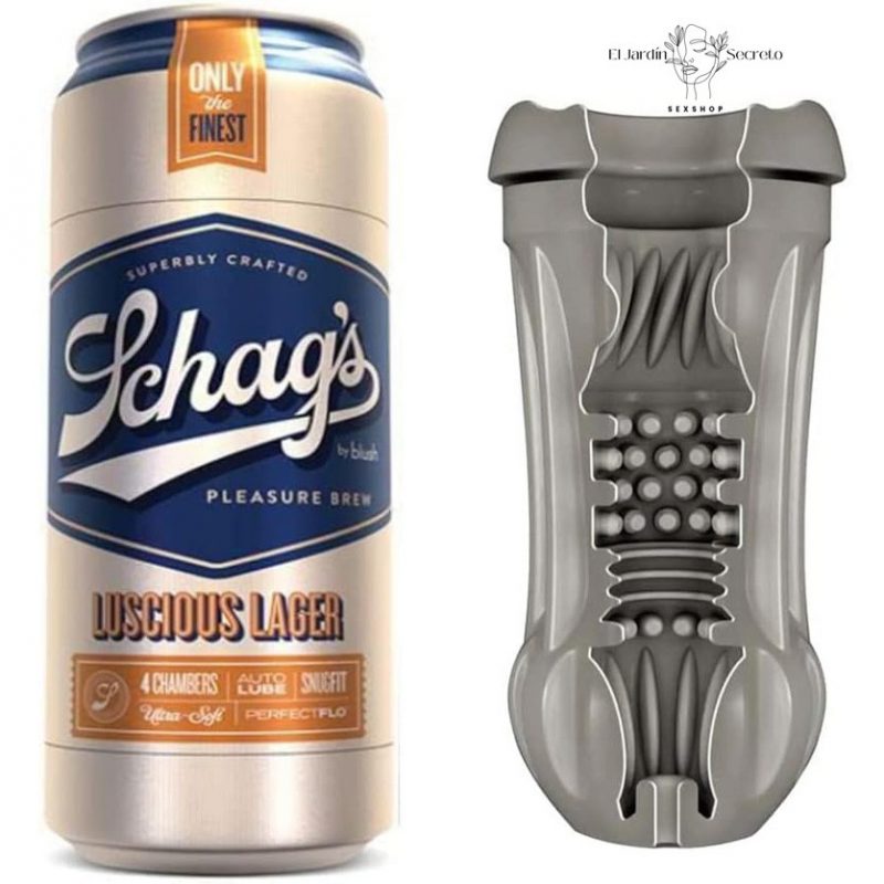 Masturbador para Pene en forma de lata Luscious Lager Frosted Blush