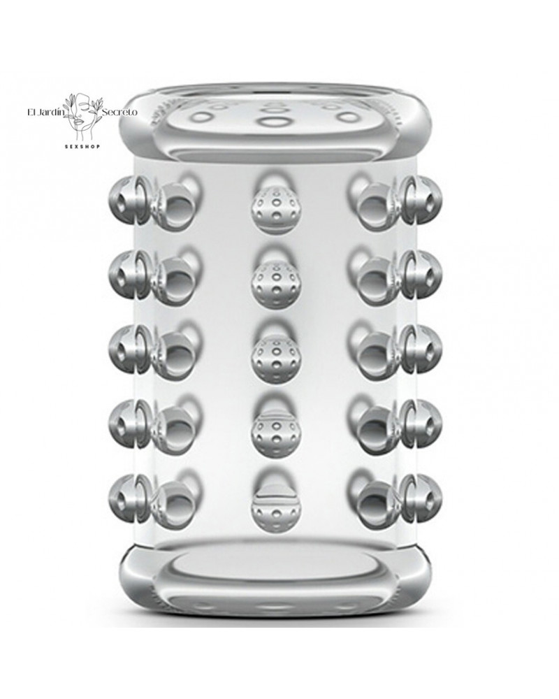 anillo funda para pene cock sleeve 02 clear blush novelties