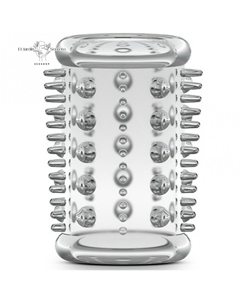 anillo funda para pene cock sleeve 03 clear blush novelties