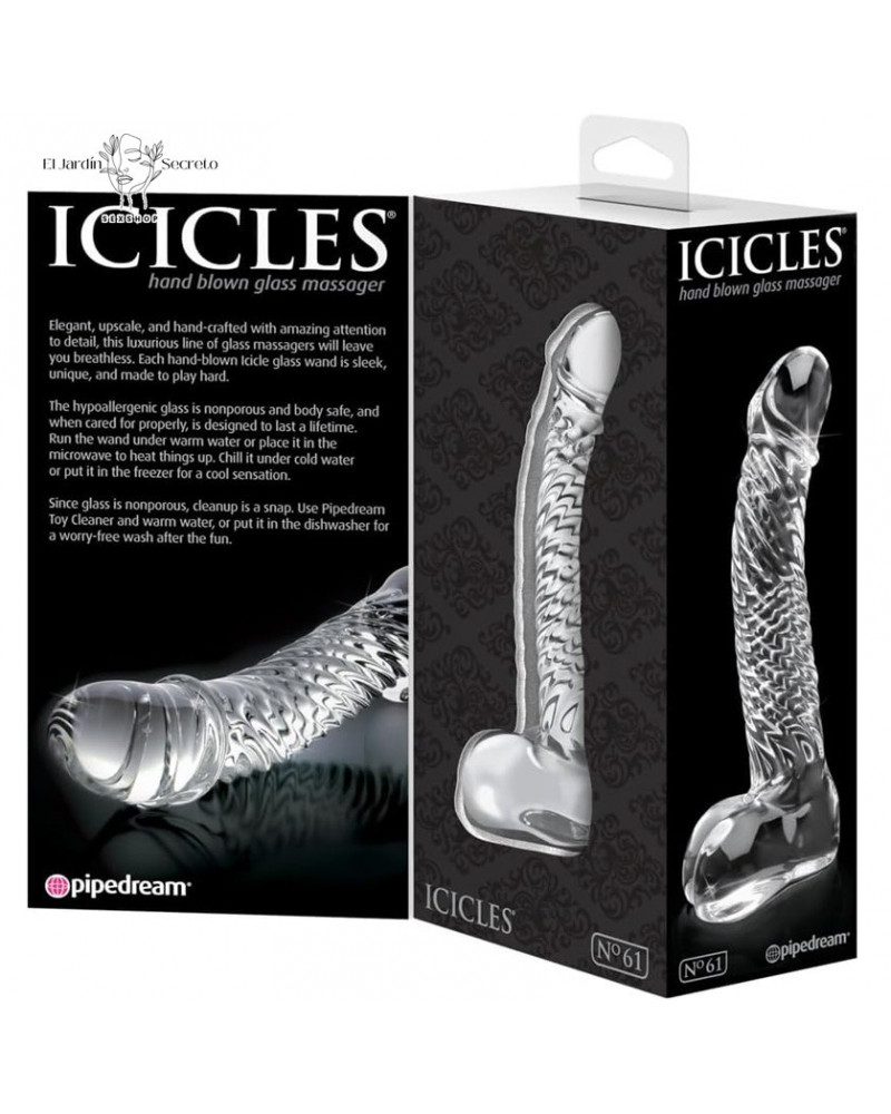 Dildo de Cristal 15cm Punto G Dildo Icicles 61 Pipedream 5 dildo de cristal 15cm punto g dildo icicles 61 pipedream