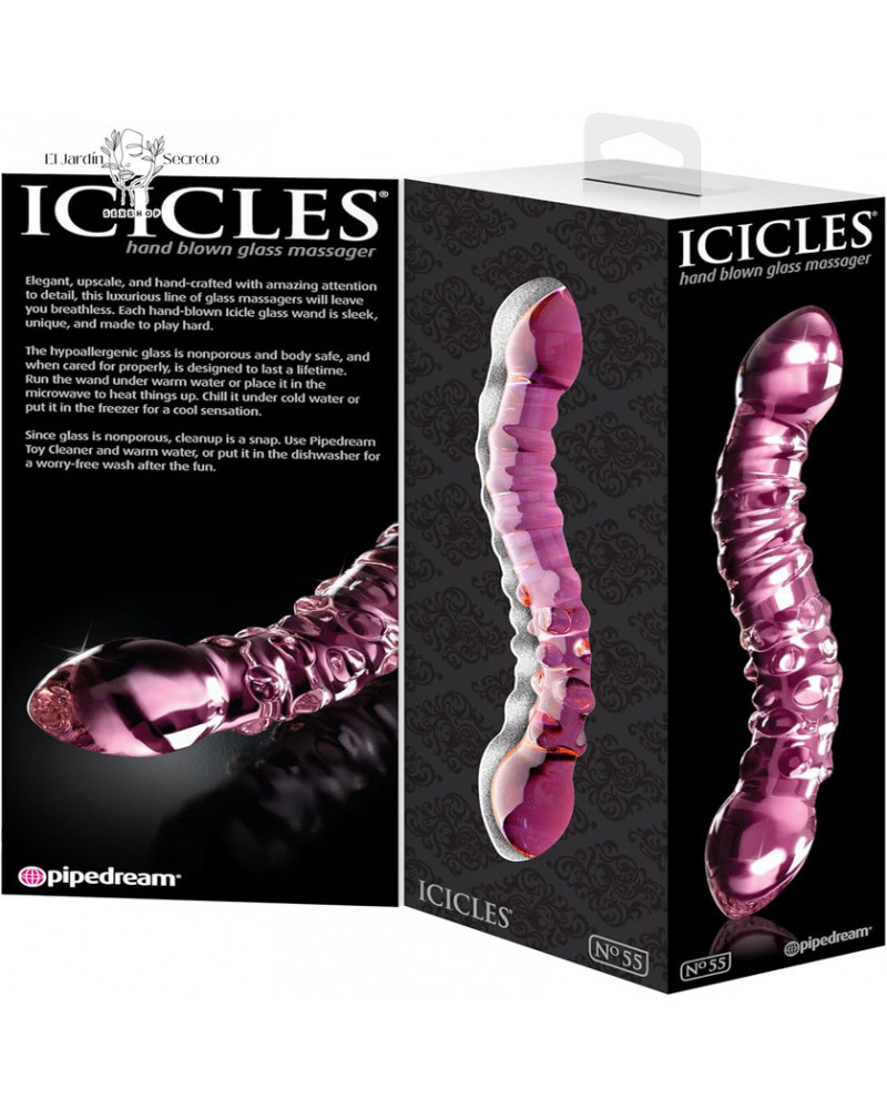Dildo Doble de Cristal 20cm Punto G Dildo Icicles 55 Pipedream 5 dildo doble de cristal 20cm punto g dildo icicles 55 pipedream