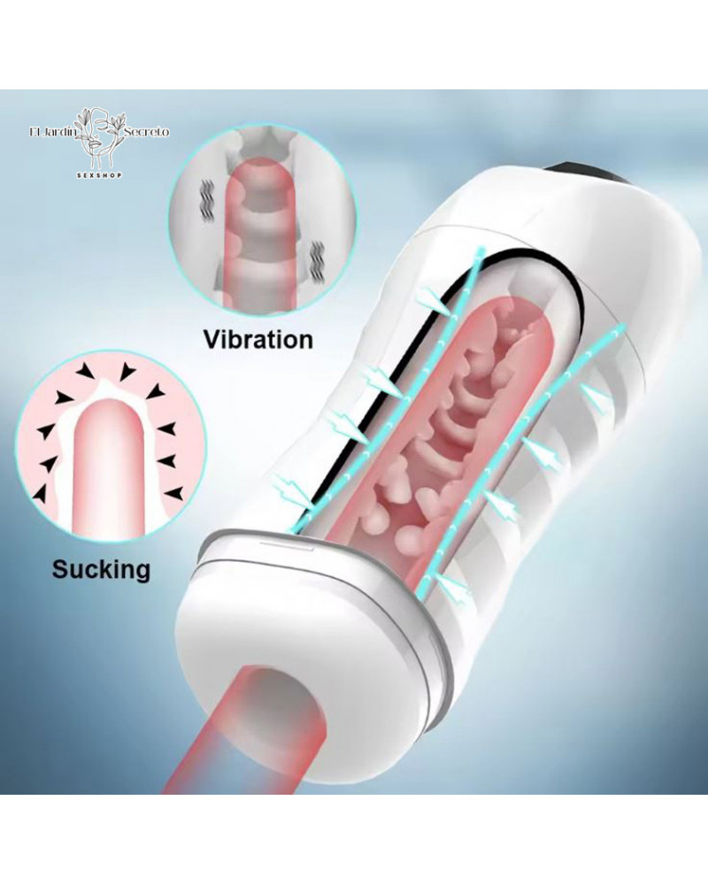 Masturbador Vibrador y succión para tu pene Vibrador Recargable 9 masturbador vibrador y succion para tu pene vibrador recargable