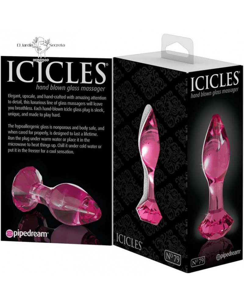 Plug Anal de cristal 10cm Plug Rosa Icicles 79 Pipedream 7 plug anal de cristal 10cm plug rosa icicles 79 pipedream