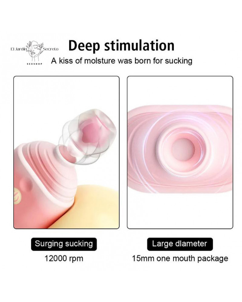 Succionador para Clítoris Mini Paleta de helado Vibrador rosa 8 succionador para clitoris mini paleta de helado vibrador rosa