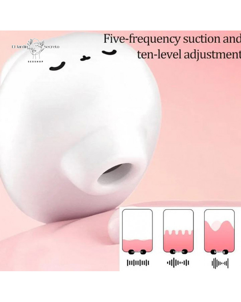 succionador vibrador para clitoris y pezon conejito dormido silicon
