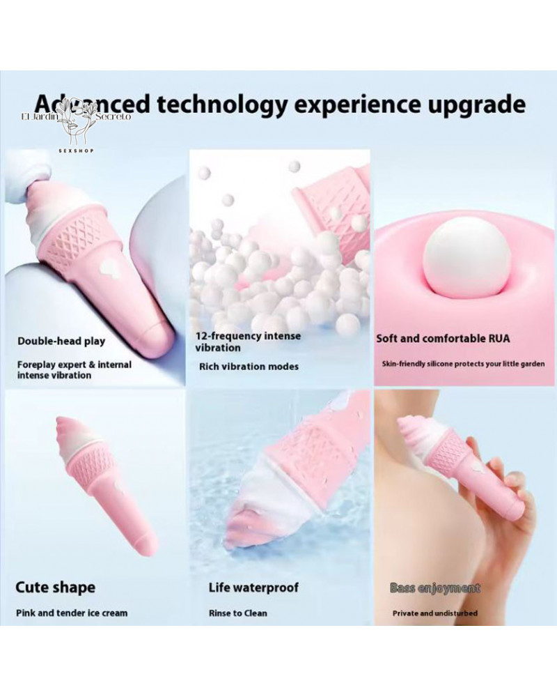Vibrador 17cm Helado para tu Clítoris Ice Cream 8 vibrador 17cm helado para tu clitoris ice cream