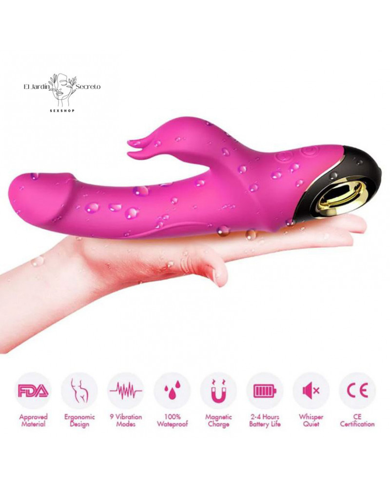 Vibrador de Punto G con Estimulador de Clítoris Meteor Vibrator 7 vibrador de punto g con estimulador de clitoris meteor vibrator