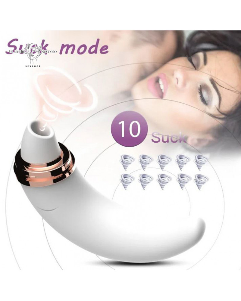 Vibrador Succionador para clítoris en forma de Luna 8 vibrador succionador para clitoris en forma de luna