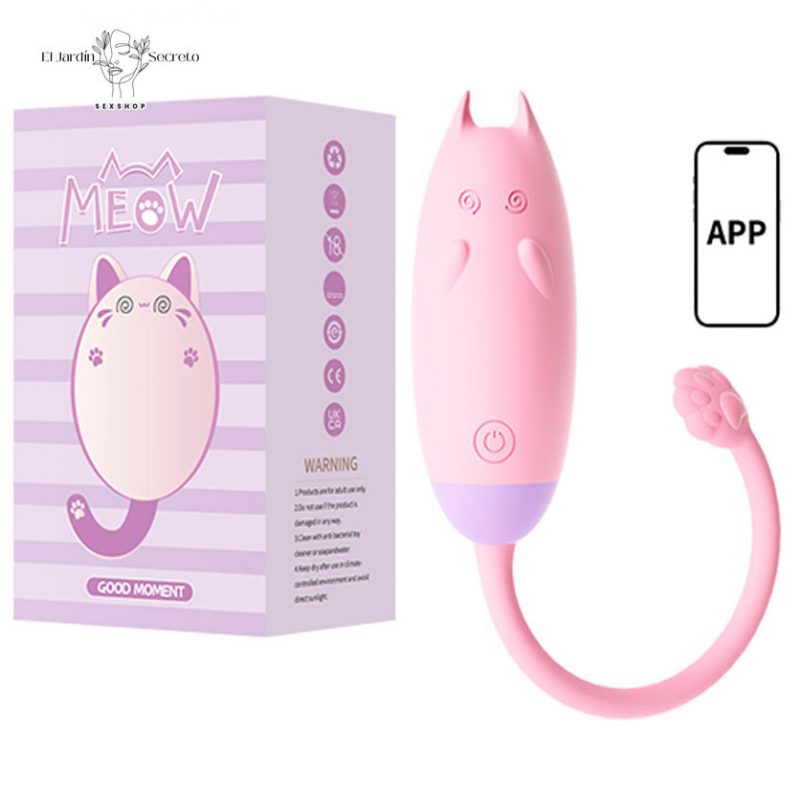 Vibrador 20cm Gatito Punto G Kawaii Clítoris Meow Vibe Pink Lilo