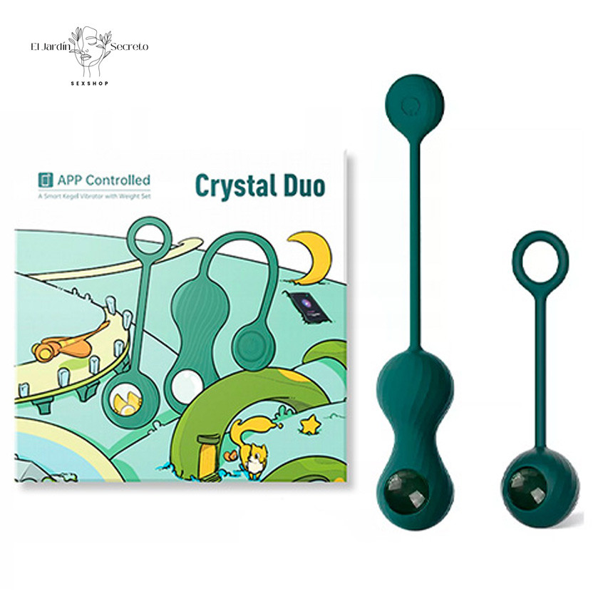 Bolas Kegel con vibración APP Crystal Duo Magic Motion 3 Bolas Kegel con vibración APP Crystal Duo Magic Motion