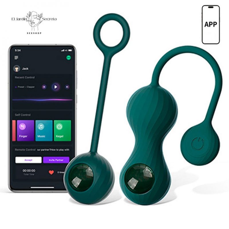 Bolas Kegel con vibración APP Crystal Duo Magic Motion