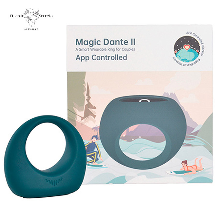 Anillo Vibrador Para Pene APP Dante ll Magic Motion