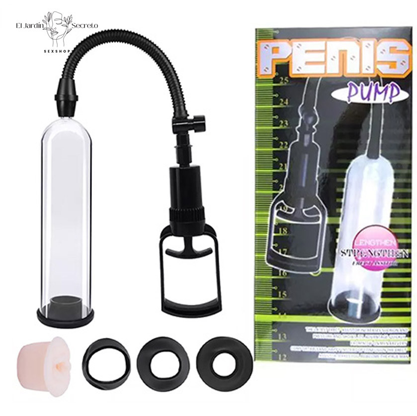 Bomba de Succión para pene con palanca y vagina