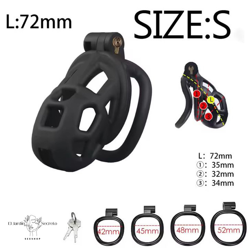 Jaula Para Pene BDSM Talla S 7cm Cinturón de castidad