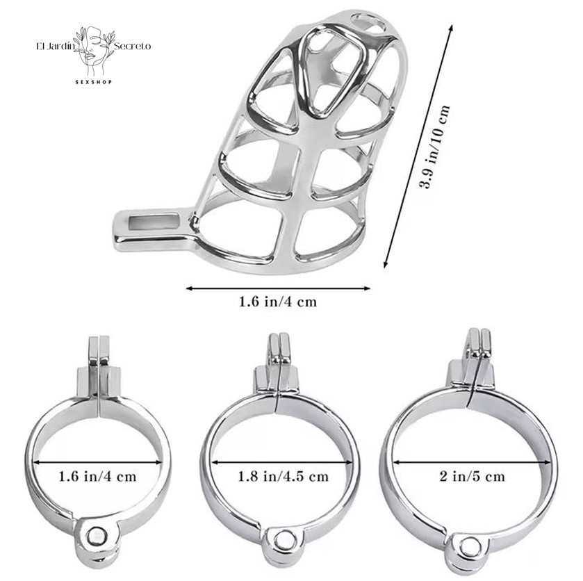 Jaula Para Pene BDSM Metálica 10cm Metal Jaula BDSM 5 Jaula Para Pene BDSM Metálica 10cm Metal Jaula BDSM