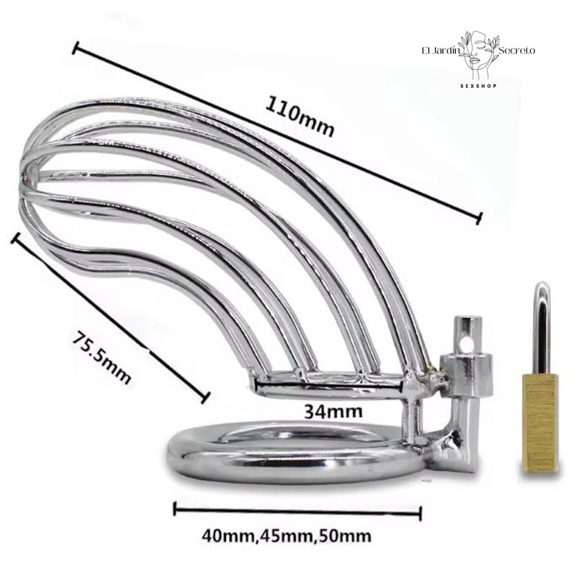 Jaula Para Pene BDSM Metálica 11cm Metal Jaula BDSM 3 Jaula Para Pene BDSM Metálica 11cm Metal Jaula BDSM