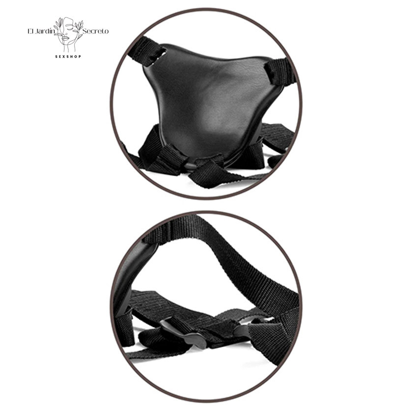 Arnés Strap On Dama con dildo solido de 15cm Body Dock Kit Pipedream 6 Arnés Strap On Dama con dildo solido de 15cm Body Dock Kit Pipedream
