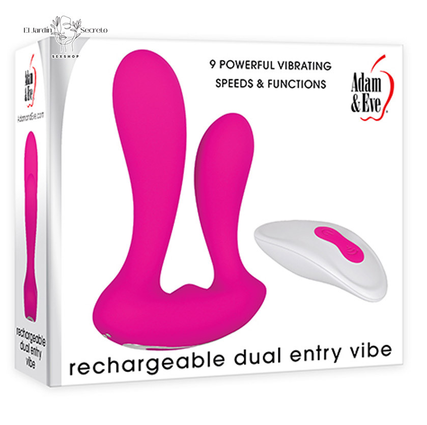 Vibrador 12cm Sexo doble Anal Vagina Clítoris Dual Entry Vibe Adam & Eve 1 Vibrador 12cm Sexo doble Anal Vagina Clítoris Dual Entry Vibe Adam & Eve