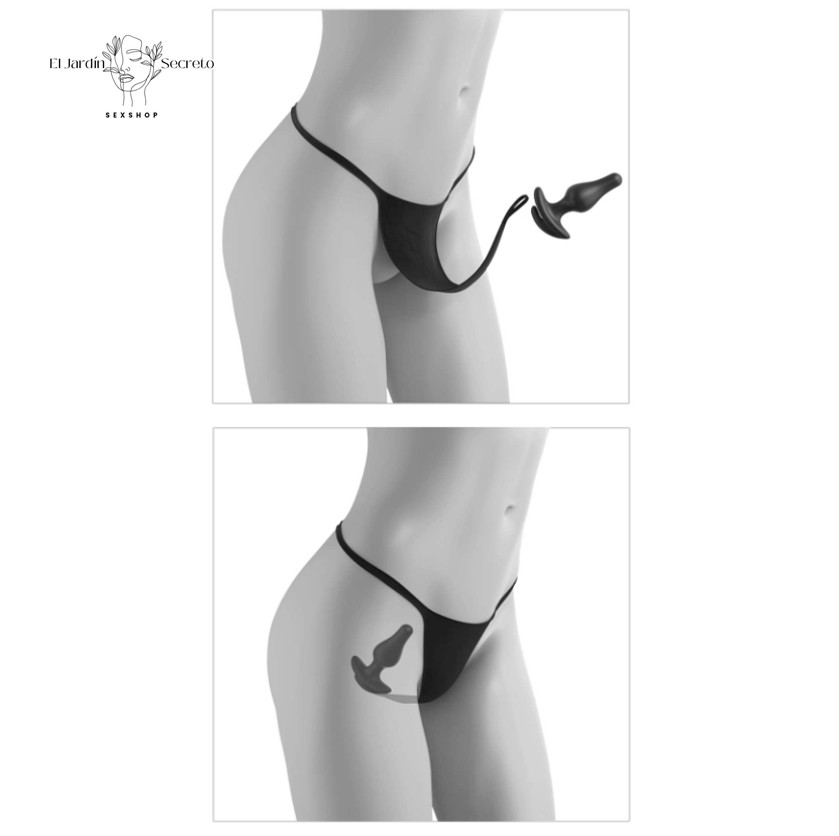 Tanga Negra Plug Anal Vibración Talla S-L Hookup Remote Lace Peek a Boo 7 Tanga Negra Plug Anal Vibración Talla S-L Hookup Remote Lace Peek a Boo