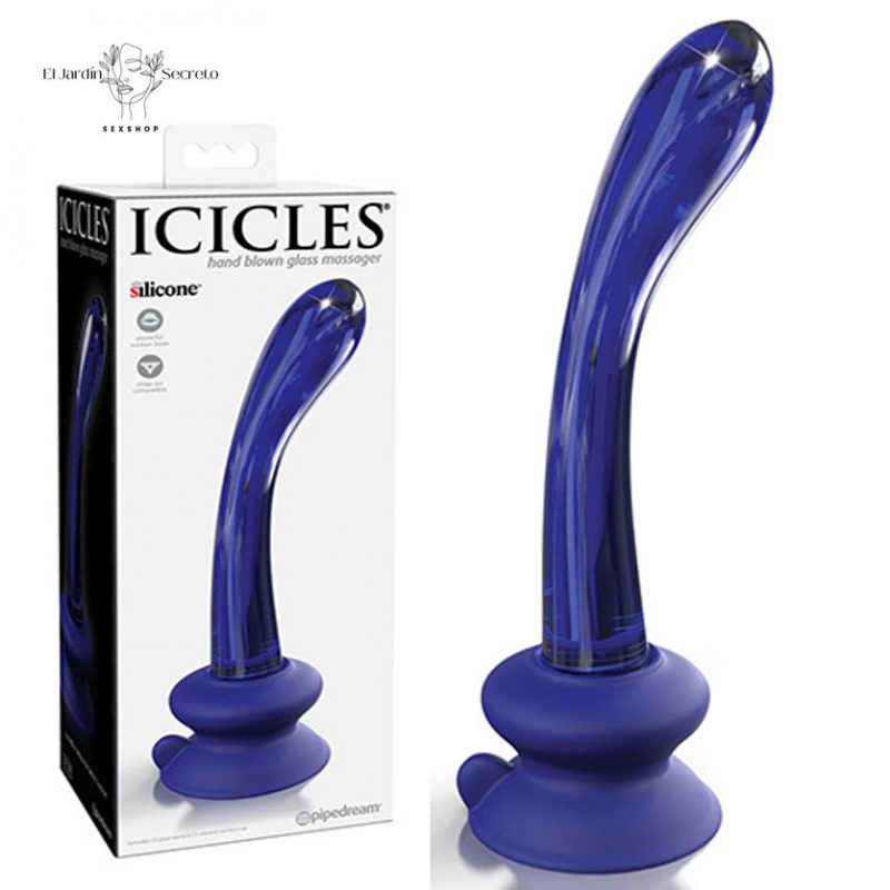 Dildo Cristal Punto G 20cm Icicles Azul No. 89 Pipedream