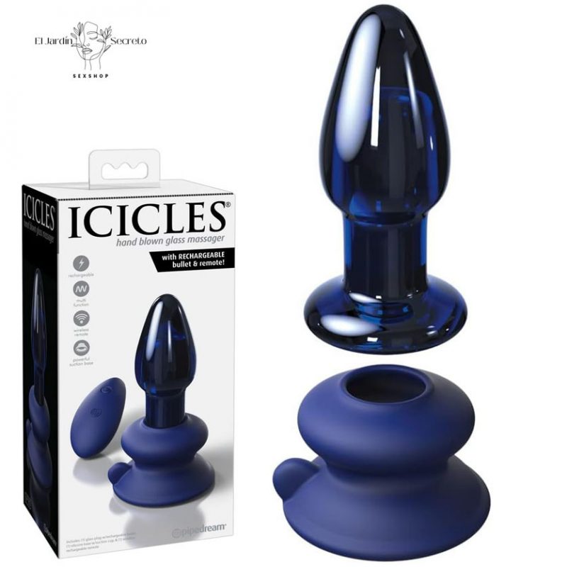 Plug Anal 10cm con Vibración Plug Cristal Icicles 85 Pipedream