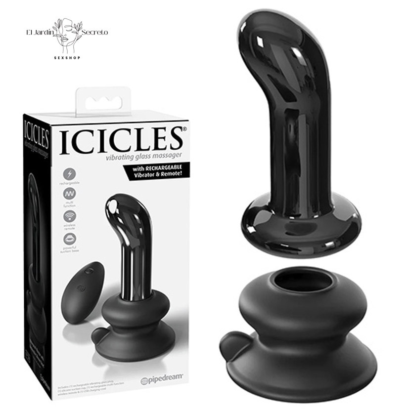 Plug Anal 10cm con Vibración Plug Curvo Cristal Icicles 84 Pipedream 1 Plug Anal 10cm con Vibración Plug Curvo Cristal Icicles 84 Pipedream