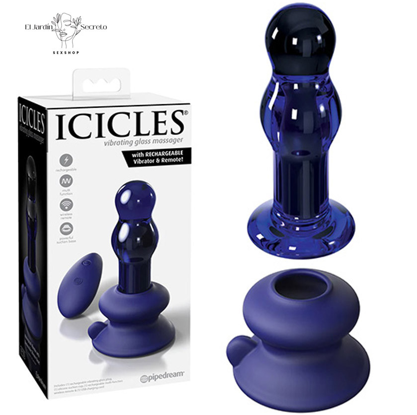 Plug Anal 10cm con Vibración Plug Bola Cristal Icicles 84 Pipedream 1 Plug Anal 10cm con Vibración Plug Bola Cristal Icicles 84 Pipedream