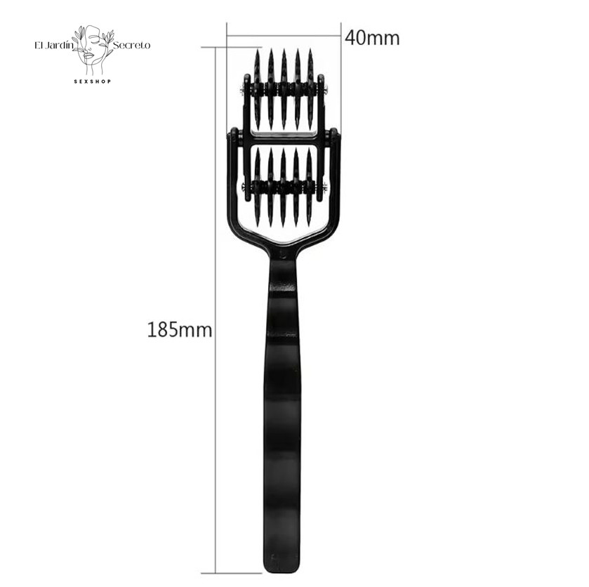 Rueda Wartenberg BDSM Negro Doble Rueda BDSM Bondage 3 Rueda Wartenberg BDSM Negro Doble Rueda BDSM Bondage