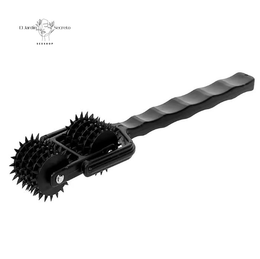 Rueda Wartenberg BDSM Negro Doble Rueda BDSM Bondage 4 Rueda Wartenberg BDSM Negro Doble Rueda BDSM Bondage