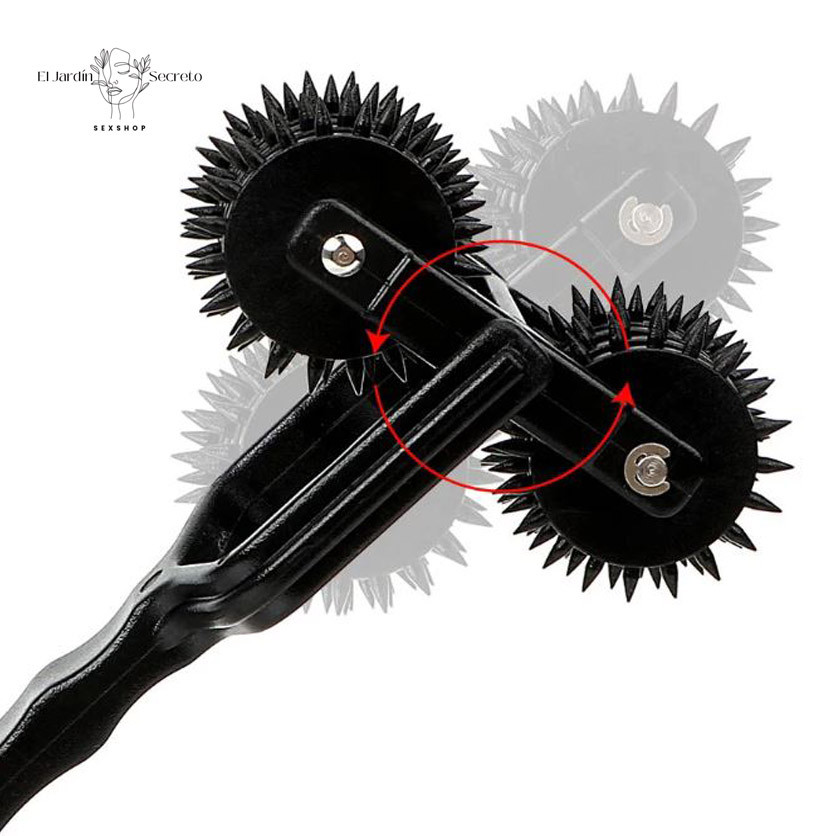 Rueda Wartenberg BDSM Negro Doble Rueda BDSM Bondage 5 Rueda Wartenberg BDSM Negro Doble Rueda BDSM Bondage