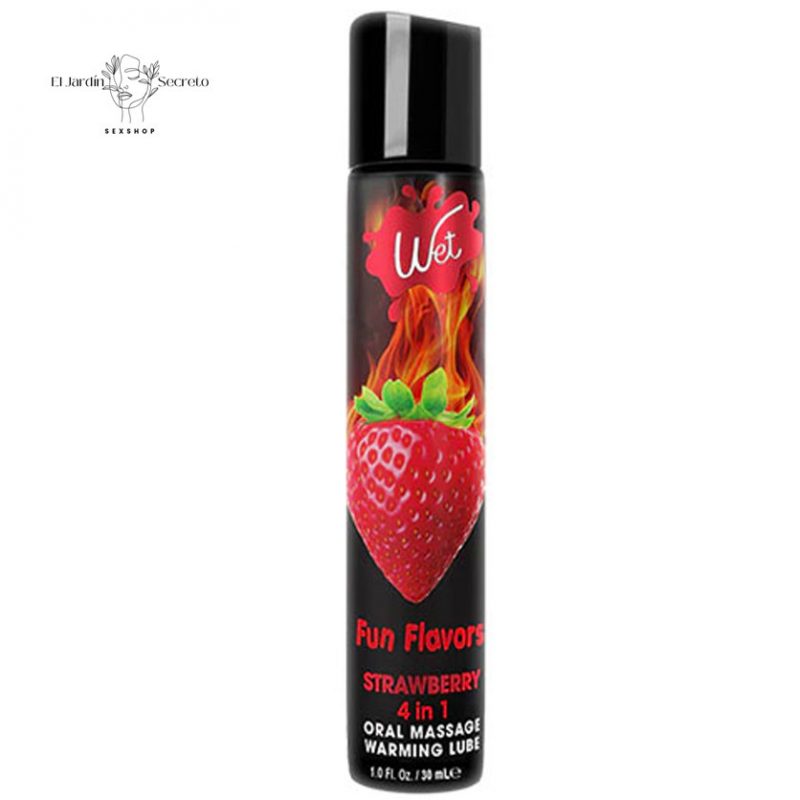 Lubricante sexual Wet Fun Flavors Sexy Strawberry 4 in 1 Wet