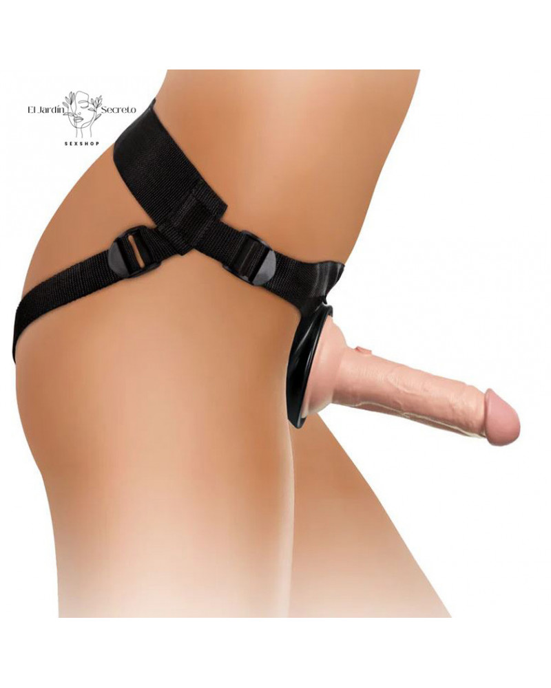 Arnés Strap On Dama con dildo solido de 15cm Body Dock Kit Pipedream 9 arnes strap on dama con dildo solido de 15cm body dock kit pipedream