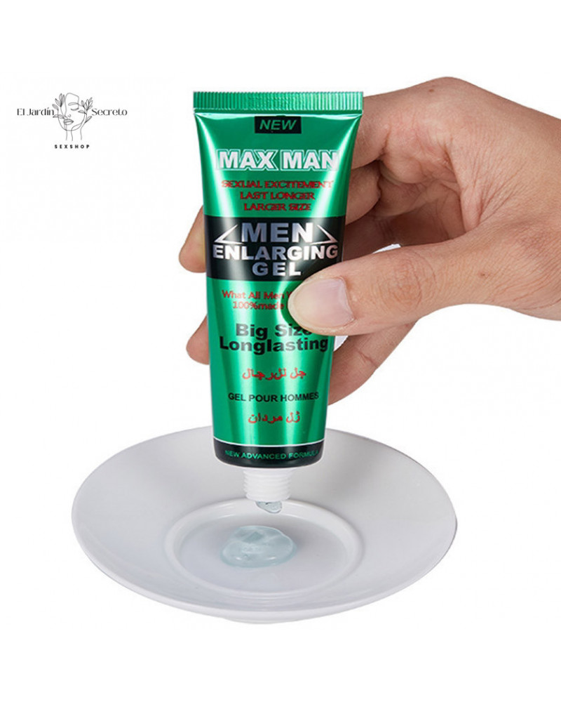 gel retardante para tu pene mas duro grande max man enlarging gel