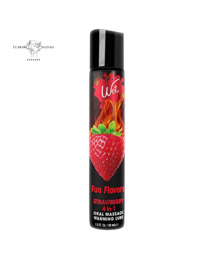 Lubricante sexual Wet Fun Flavors Sexy Strawberry 4 in 1 Wet 3 lubricante sexual wet fun flavors sexy strawberry 4 in 1 wet