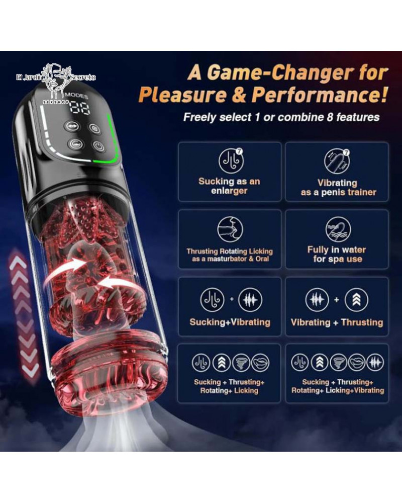 masturbador para pene con succion vibracion y rotacion