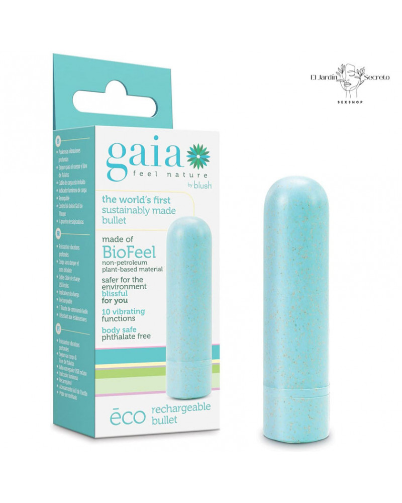 mini bala vibrador 7cm para clitoris y pezones eco rechargeable bullet aqua blush
