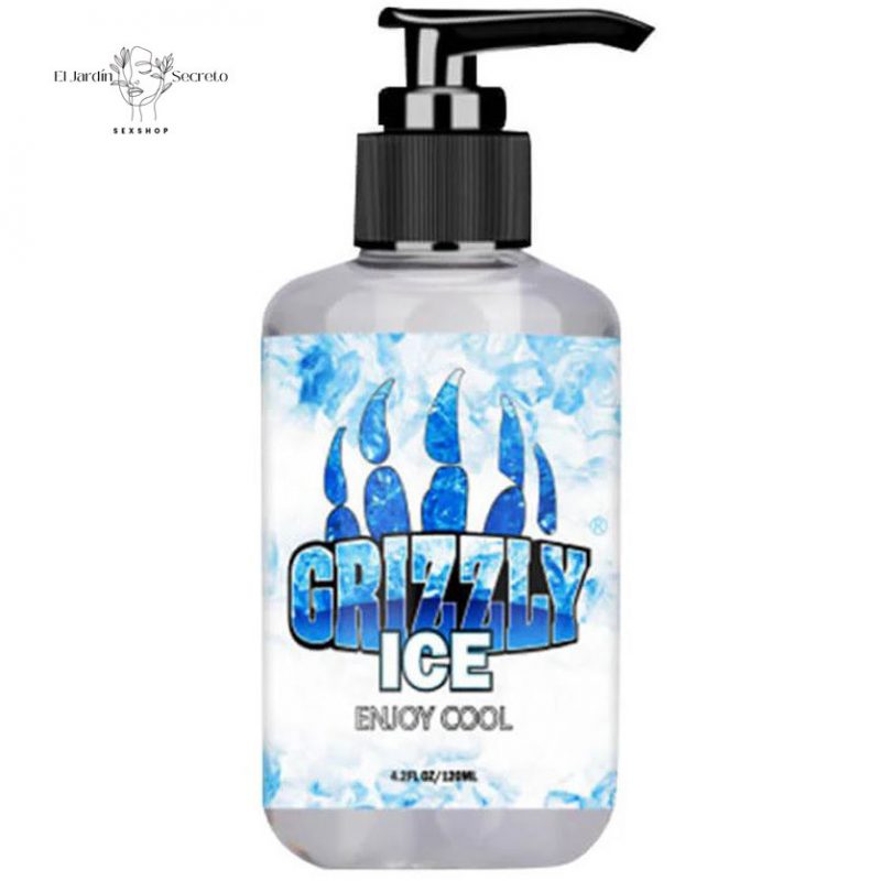 Lubricante Sexual 120ml Base Agua Efecto frio Grizzly Ice
