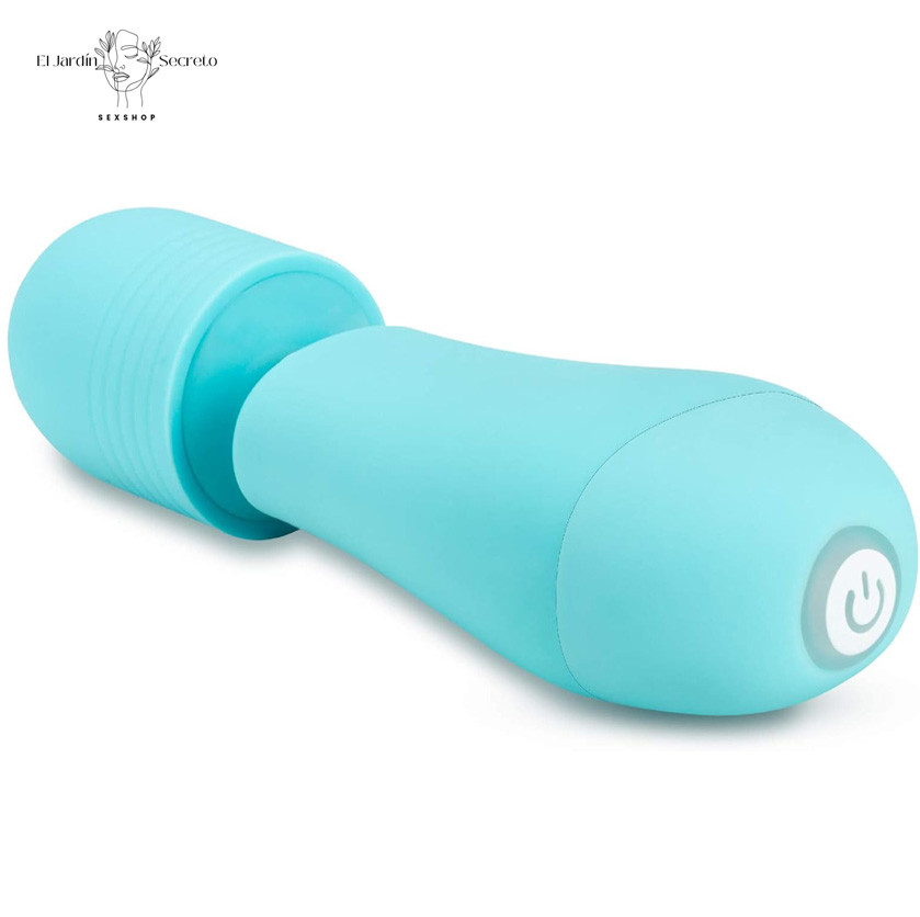 Mini Vibrador Cabezas intercambiables Petite Massage Wand Blue Blush 7 Mini Vibrador Cabezas intercambiables Petite Massage Wand Blue Blush