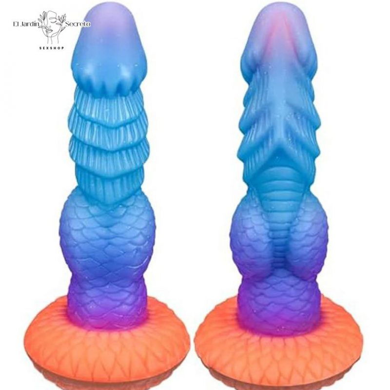 Dildo 21cm Dildo de Fantasía Dildo Anal vaginal Punto G Luminoso