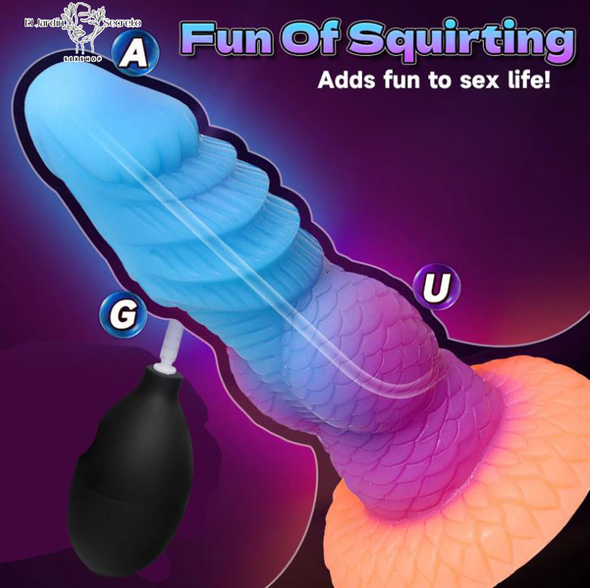 Dildo 21cm con eyaculación Dildo de Fantasía Anal vaginal Punto G 1 Dildo 21cm con eyaculación Dildo de Fantasía Anal vaginal Punto G