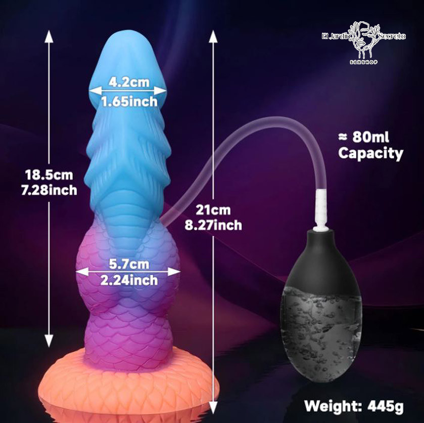 Dildo 21cm con eyaculación Dildo de Fantasía Anal vaginal Punto G 7 Dildo 21cm con eyaculación Dildo de Fantasía Anal vaginal Punto G