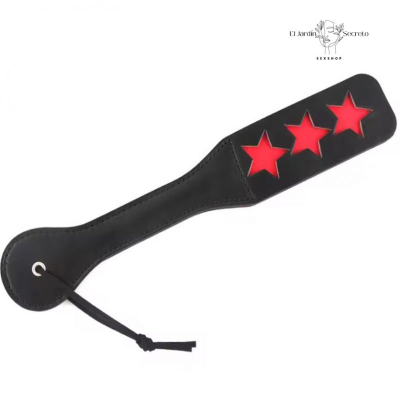 Paleta ESTRELLA Paleta Negra para Nalgadas Spanking BDSM