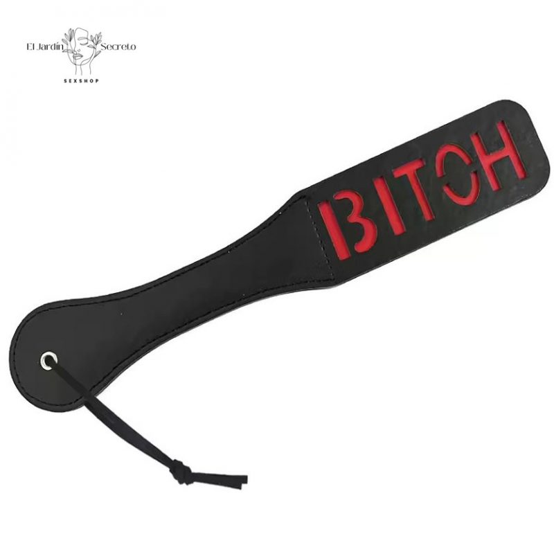Paleta BITCH Paleta Negra para Nalgadas Spanking BDSM