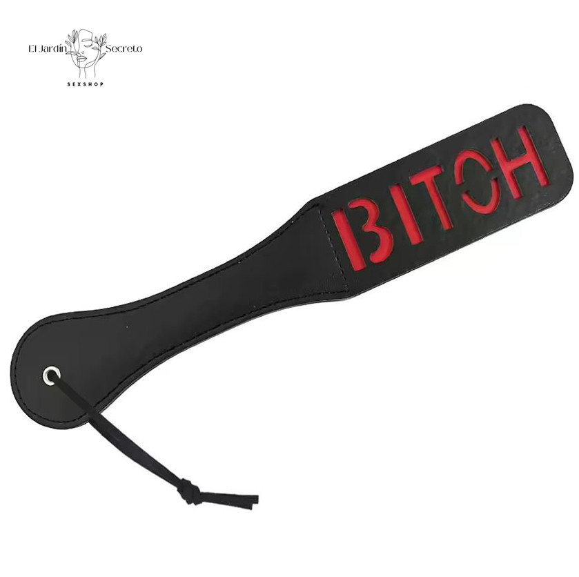 Paleta BITCH Paleta Negra para Nalgadas Spanking BDSM 1 Paleta BITCH Paleta Negra para Nalgadas Spanking BDSM
