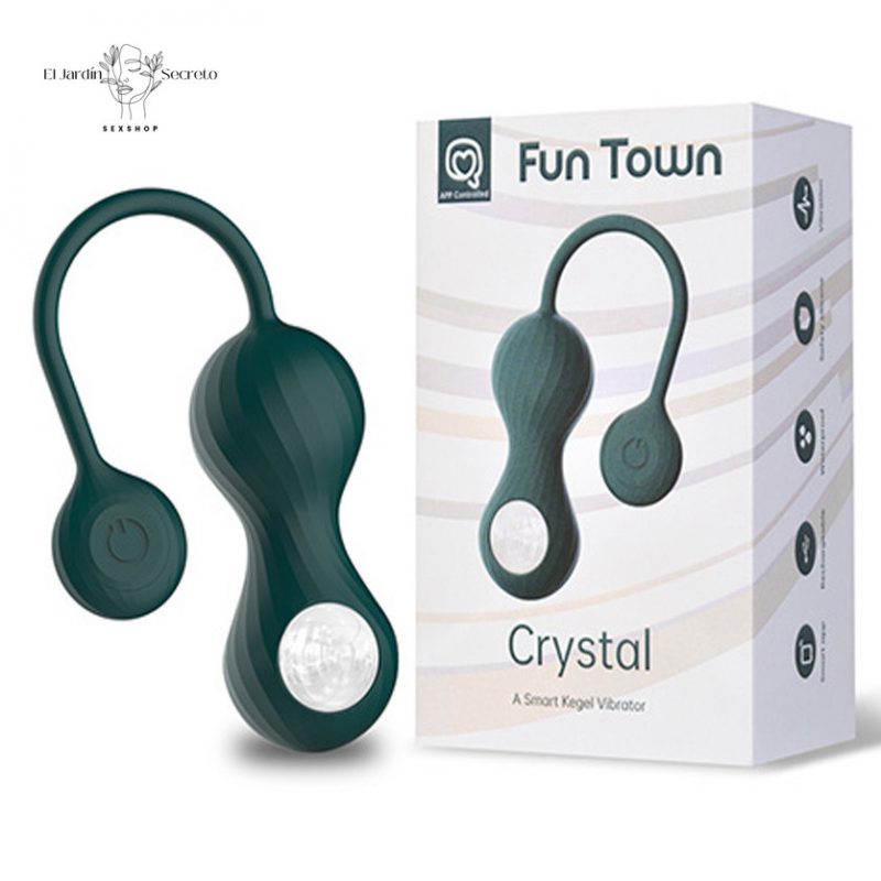 Bolas Kegel con vibración APP Fun Town Crystal Magic Motion