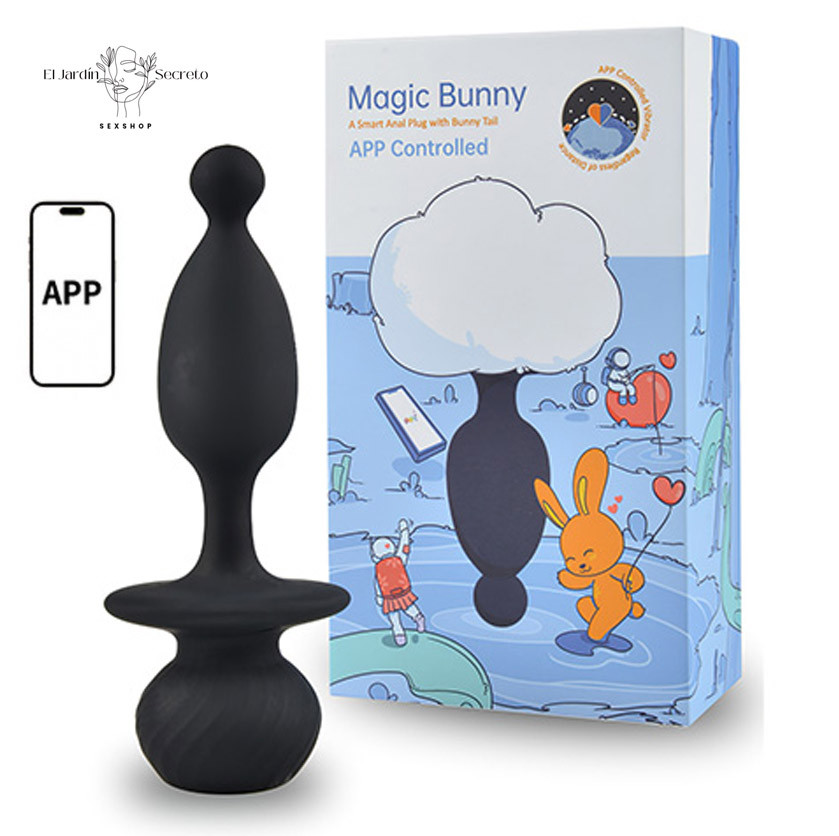 Plug Anal 13cm Conejo con Vibración APP Bunny Magic Motion 1 Plug Anal 13cm Conejo con Vibración APP Bunny Magic Motion