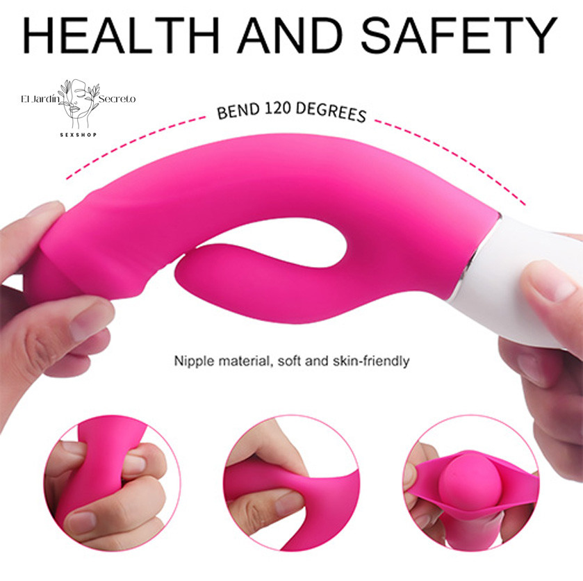 Vibrador 22cm Clítoris Punto G Rosa Vibrador Conejo Hardin S-Hande 5 Vibrador 22cm Clítoris Punto G Rosa Vibrador Conejo Hardin S-Hande