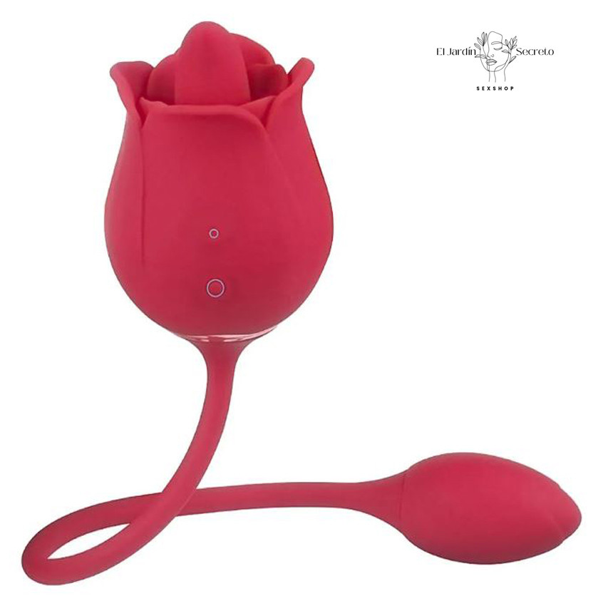 Vibrador 10cm Clítoris Punto G Rosa Roja Lengua Rose Pro 7 S-Hande 6 Vibrador 10cm Clítoris Punto G Rosa Roja Lengua Rose Pro 7 S-Hande
